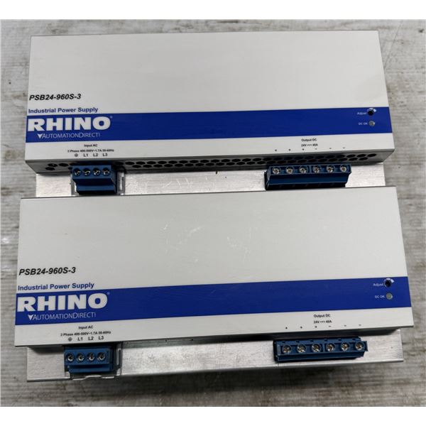 (2) Rhino #PSB24-960S-3 Power Supplies