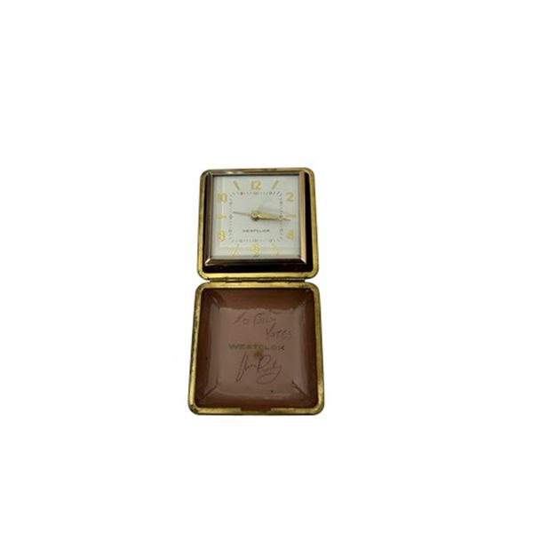Elvis Signed Travel Westclox Alarm Clock