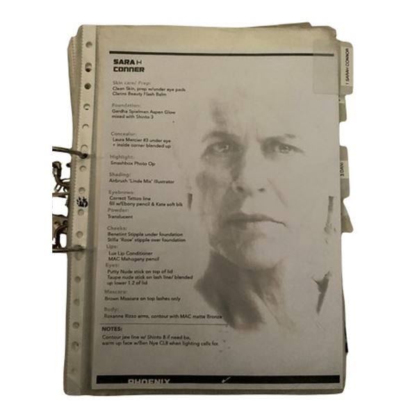 Terminator: Dark Fate All Character Continuity Binder Movie Memorabilia
