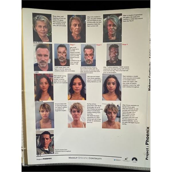 Terminator: Dark Fate Reshoot Continuity Binder Memorabilia