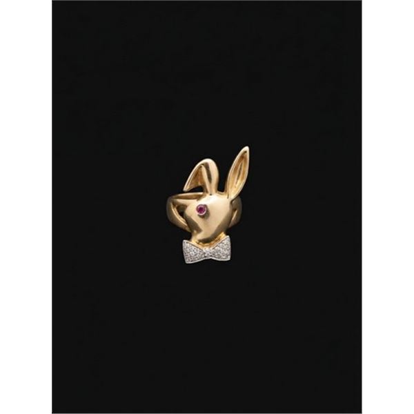 Elvis/Hugh Hefner Playboy 14K Ring