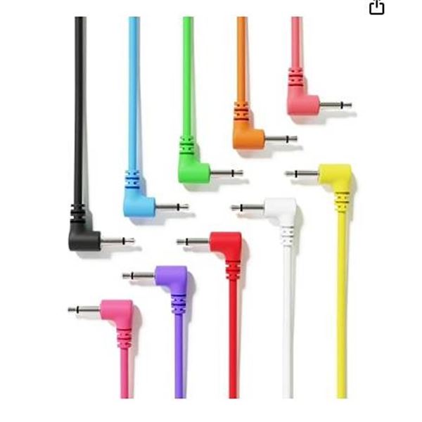 ExcelValley Mono Patch Cables 12-Pack 45cm