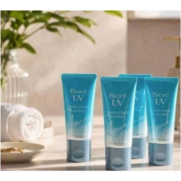 Biore UV Aqua Rich Weightless Moisturizer, SPF 50, 4 x 50 mL
