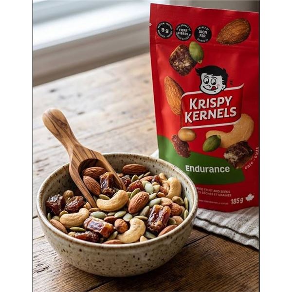 Lot of 8 - Krispy Kernels Endurance Snack Mix 185g