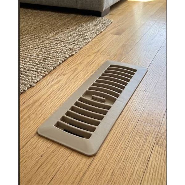 Lot of 4 - Imperial Floor Register 3x10 in, Taupe,RG1325