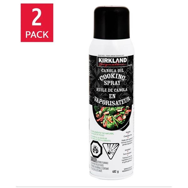 Kirkland Signature Canola Oil Cooking Spray 2 x 482g
