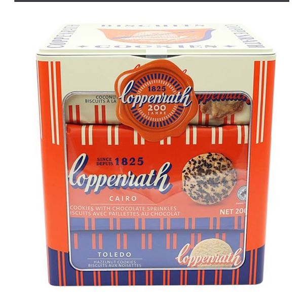 4 Packages of Coppenrath Cookie Set with Collectible Tin