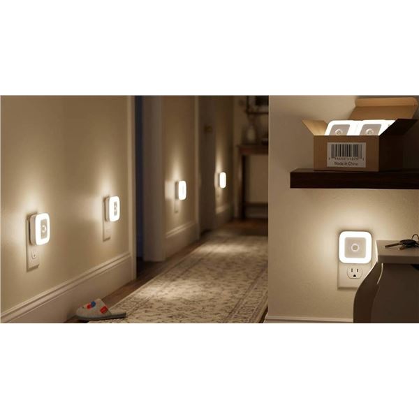 6 Lyra LED Nightlights Cool White