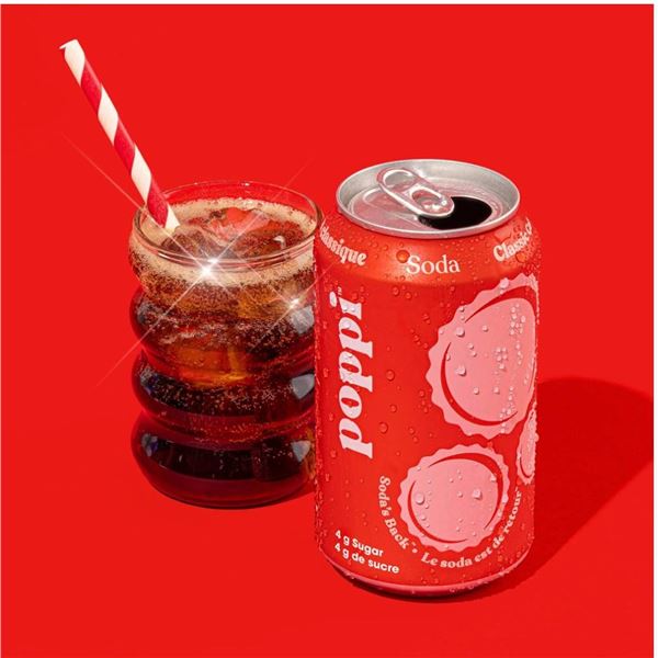 Poppi Classic Cola 12-Pack 355mL Cans