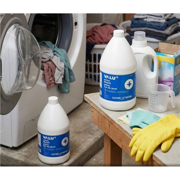 Valu+ All-Purpose Bleach 3.78L, 2 Bottles