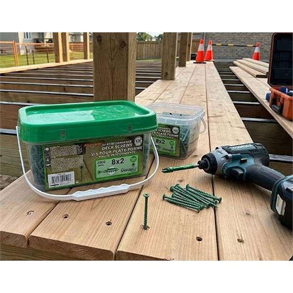 Precision Deck Screws 8x2 in. 2000 Pieces