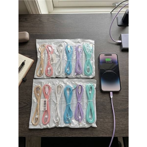 14 Braided USB Charging Cables