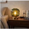 Image 1 : DoungRos Green Glass Table Lamp