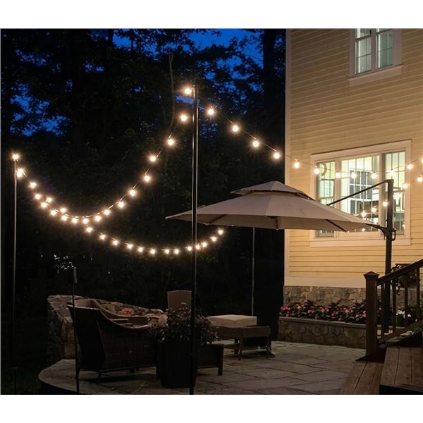 YSJ S14 2700K String Lights, 49FT