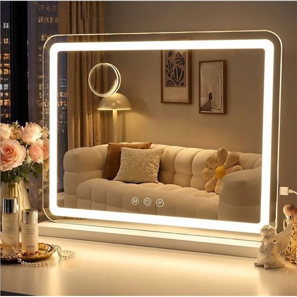 LED Makeup Mirror, White