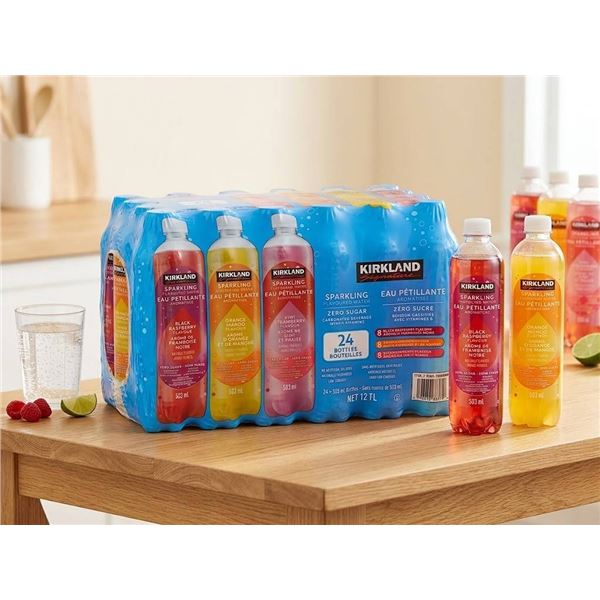 Kirkland Sparkling Water Variety 24-Pack x 503ml