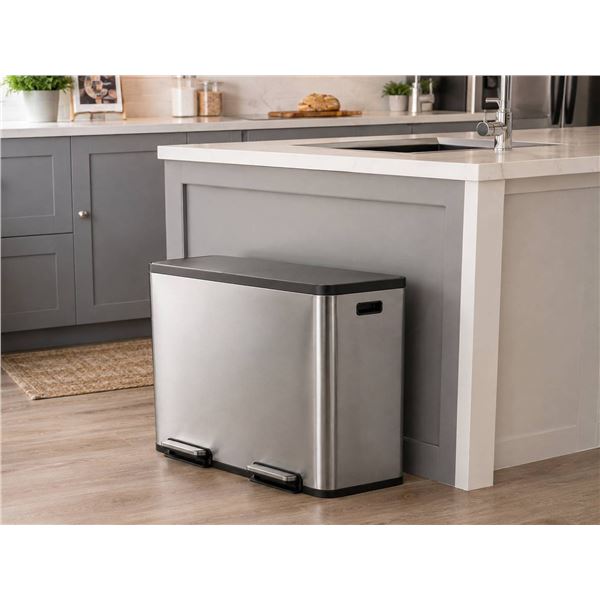 EKO Dual Compartment Trash Can 84L