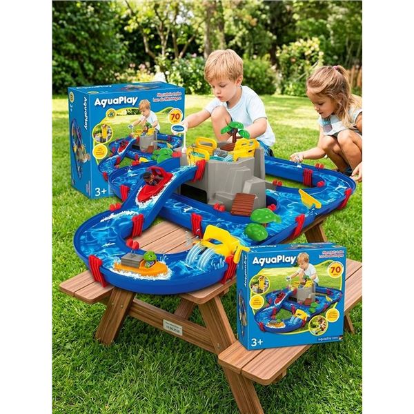 AquaPlay Mountain Lake Water Playset 70 pcs