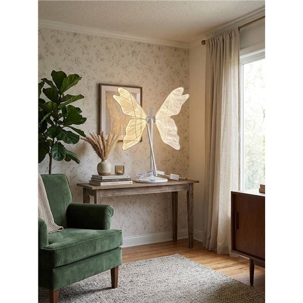Butterfly Wing Floor Lamp White