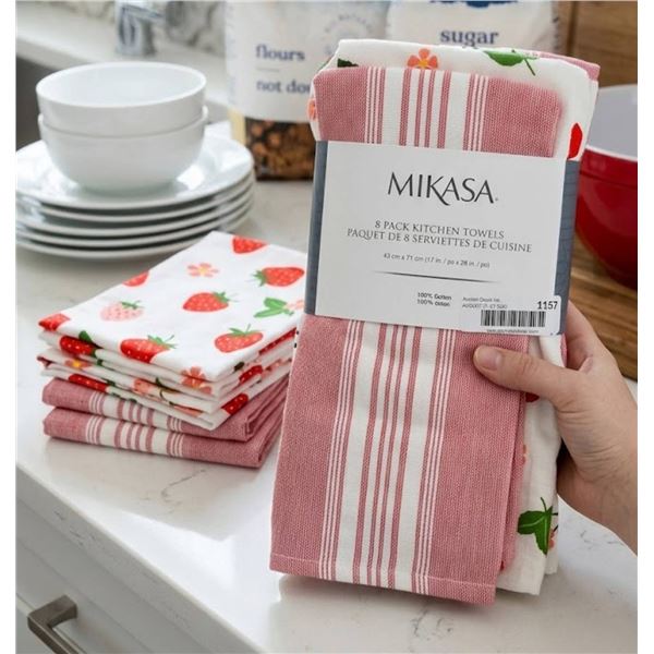 Mikasa 8-Pack Cotton Kitchen Towels