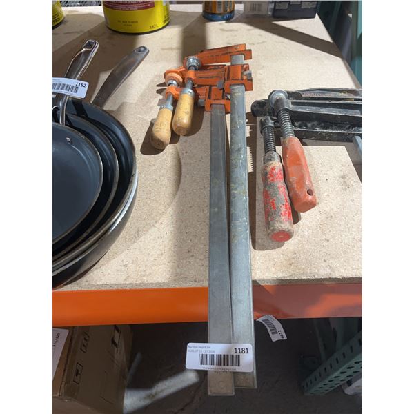 Lot of Heavy Duty Bar Clamps
