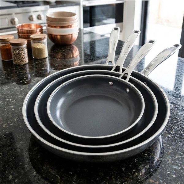 Tramontina Tri-Ply Clad Fry Pan Set