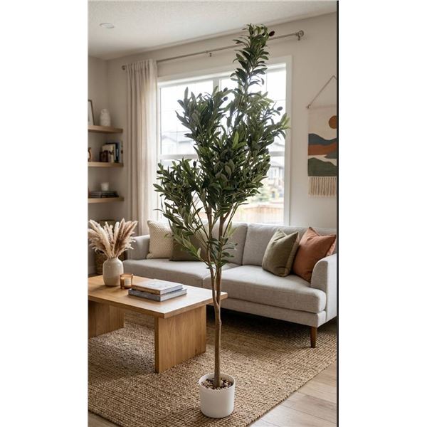 Artificial Potted Olive Tree Decor