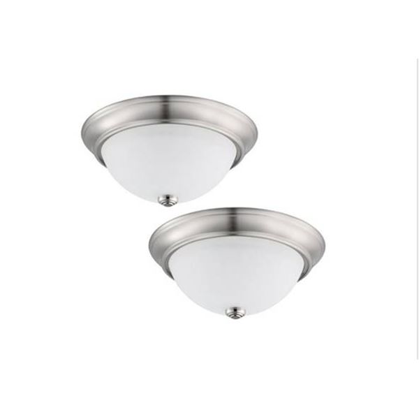 Lot of 2 - Prominence Home LED Flushmount Fixtures, 2Pk
