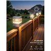 Image 1 : Set of 6 - Fusion Solar Post Cap Light