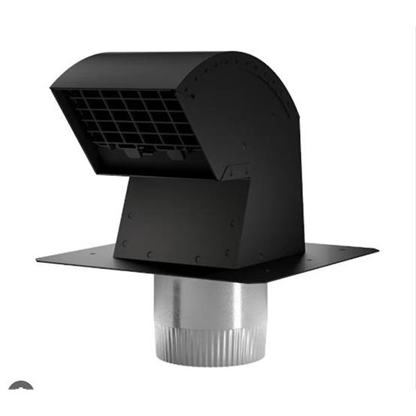 Imperial Roof Exhaust Vent 4-Inch Black