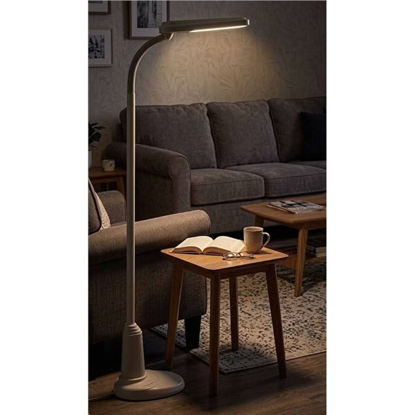 OttLite 24W Classic Floor Lamp, Dove Gray