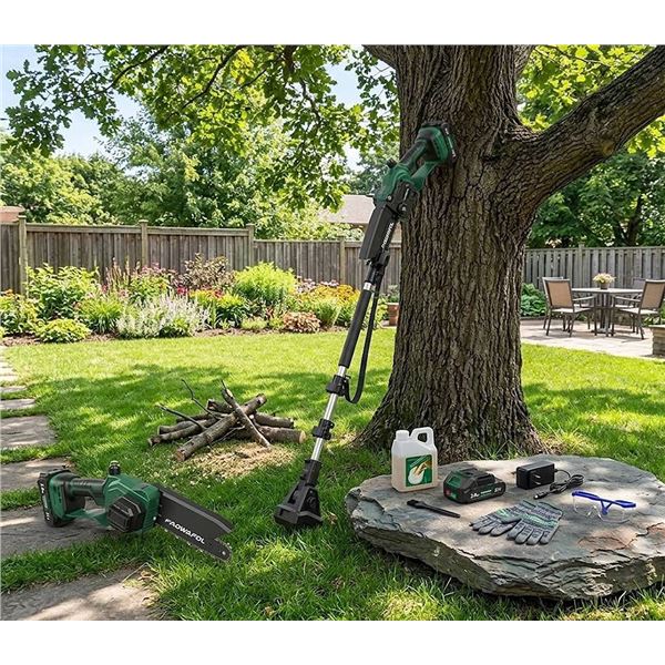 PAOWAFOL 2-in-1 Electric Pole Saw Set