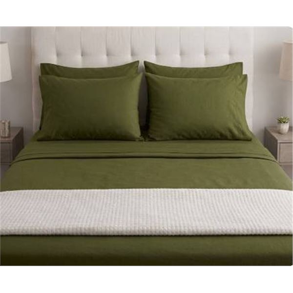 Comfy Radiance Bamboo King Sheet Set, Sage Green