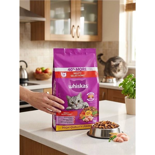 Whiskas Meaty Selections Cat Food 2kg