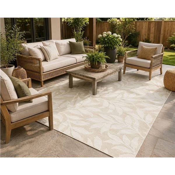 Sonoma Beige Woven Rug 60" x 97"