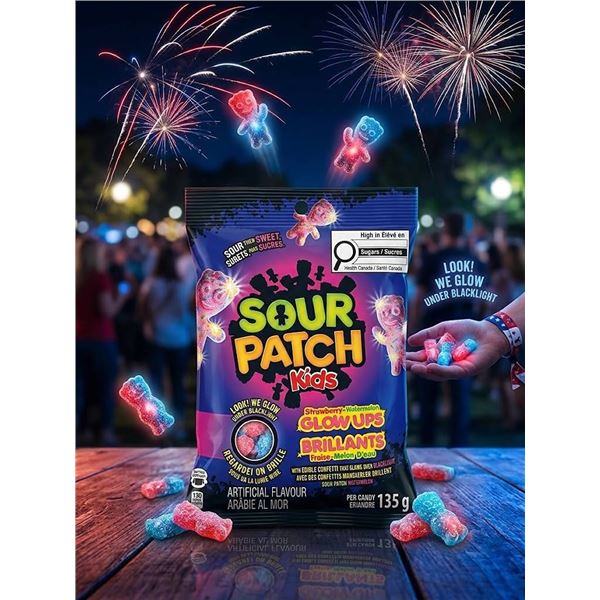 Sour Patch Kids Glow Ups Strawberry Melon 13 x 135g