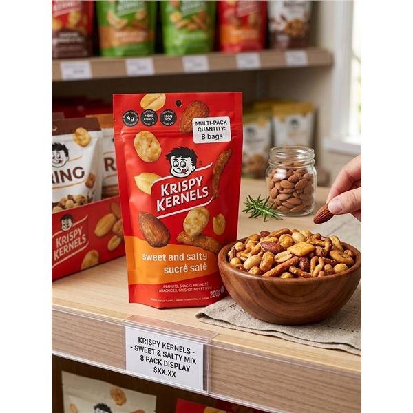 Krispy Kernels Sweet and Salty Mix 8 x 200g