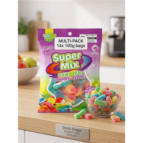 Huer Super Mix Sour Gummy Candy 14 x 100g