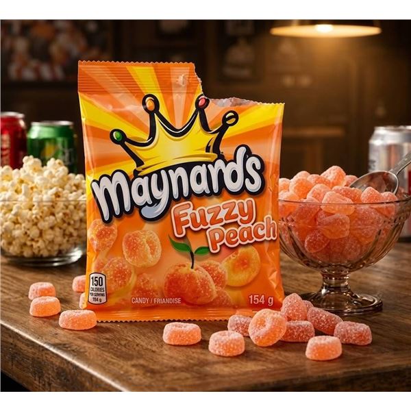 Maynards Fuzzy Peach Candy 154g Bag