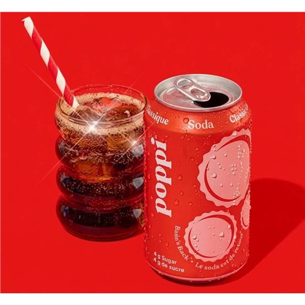 Poppi Classic Cola Soda 12 x 355mL