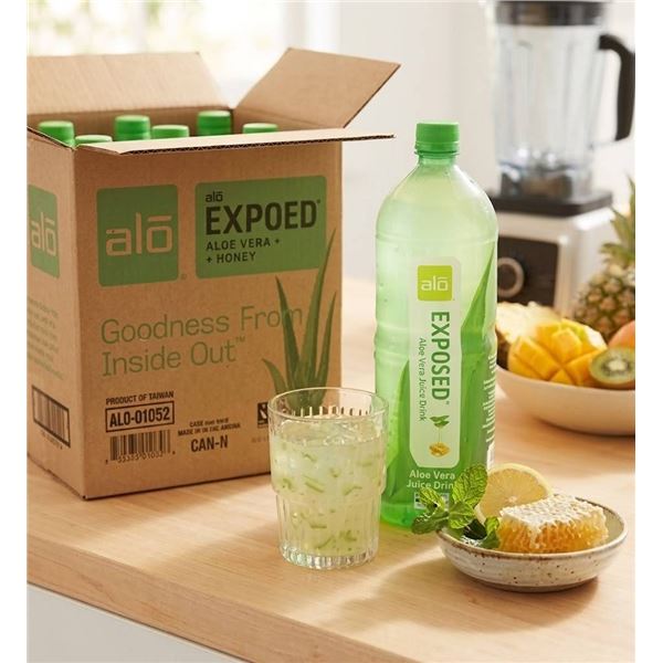 Alo Exposed Aloe Vera Honey Juice, 6 x 1.5L