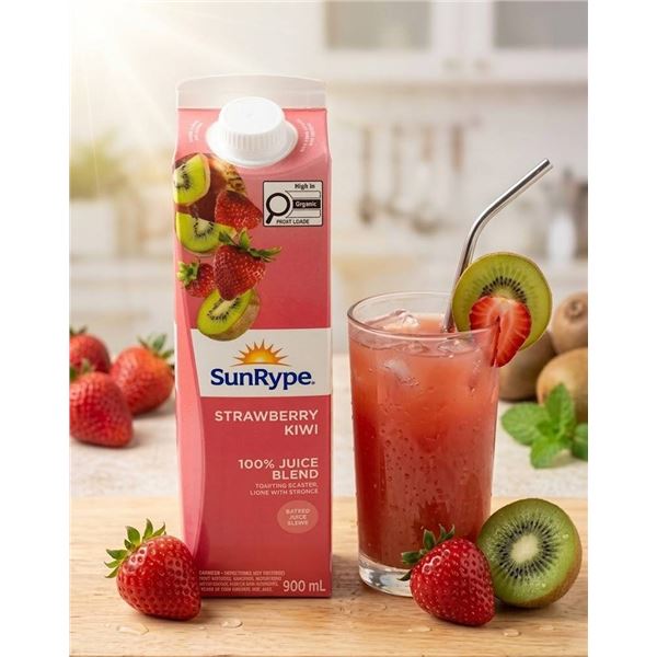 SunRype Strawberry Kiwi Juice 12 x 900ml