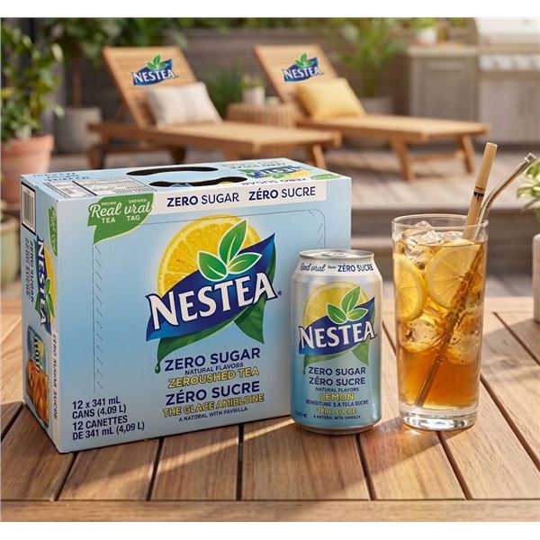 Nestea Zero Sugar Lemon Iced Tea 12 Pack x 355ml