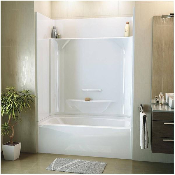 MAAX Essence 6030 AcrylX Wall Kit, White !Tub Not Included!