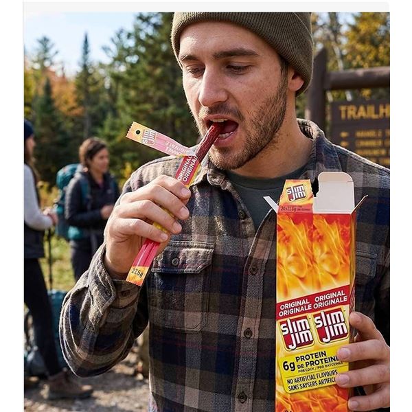 Slim Jim Spicy Sausage Snack 24-Pack x 27.5g