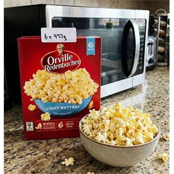 Orville Redenbacher Light Buttery Popcorn 6 x 475g