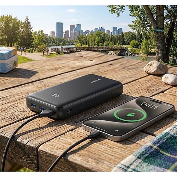 Anker 20K 30W Power Bank with USB-C Cable