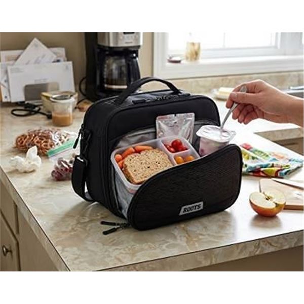 Roots Insulated Lunch Bag Black