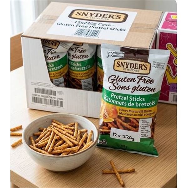Snyder's Gluten Free Pretzel Sticks 12x220g