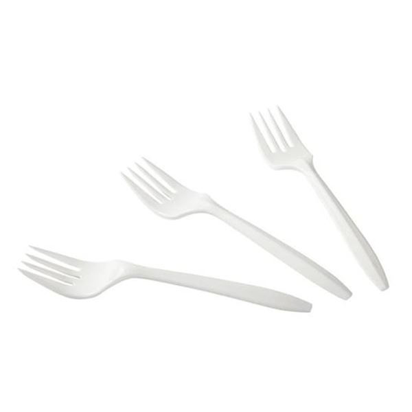 Polar Pro White Polypropylene Forks, 1000 Ct
